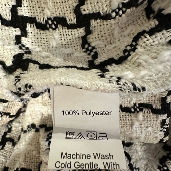 Shein Black & White Textured Bolero Jacket S FREE SHIP - Picture 5 of 5